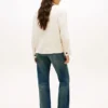 Chaqueta tipo camisa utilitaria oversize de sarga