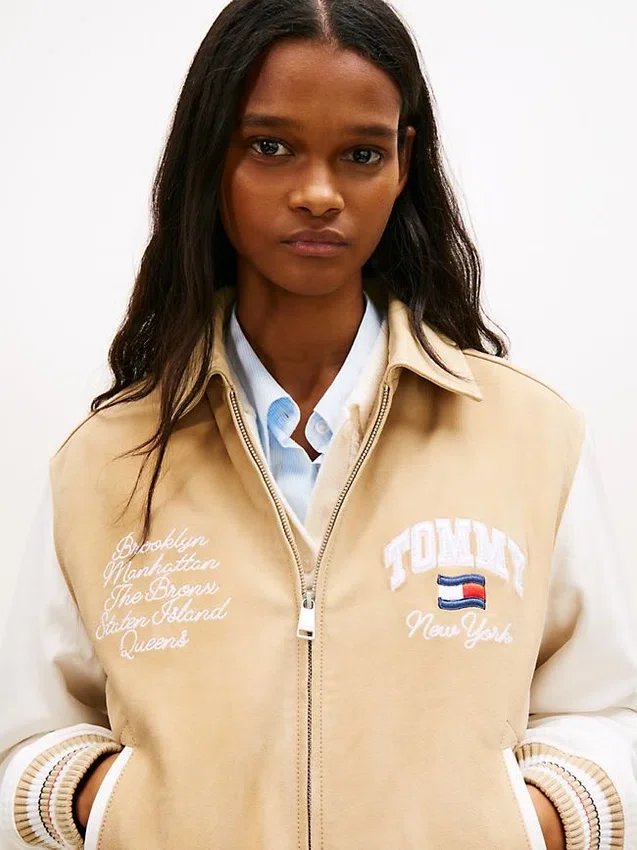 Chaqueta universitaria de ante Tommy Jeans Chaqueta universitaria de ante Tommy Jeans
