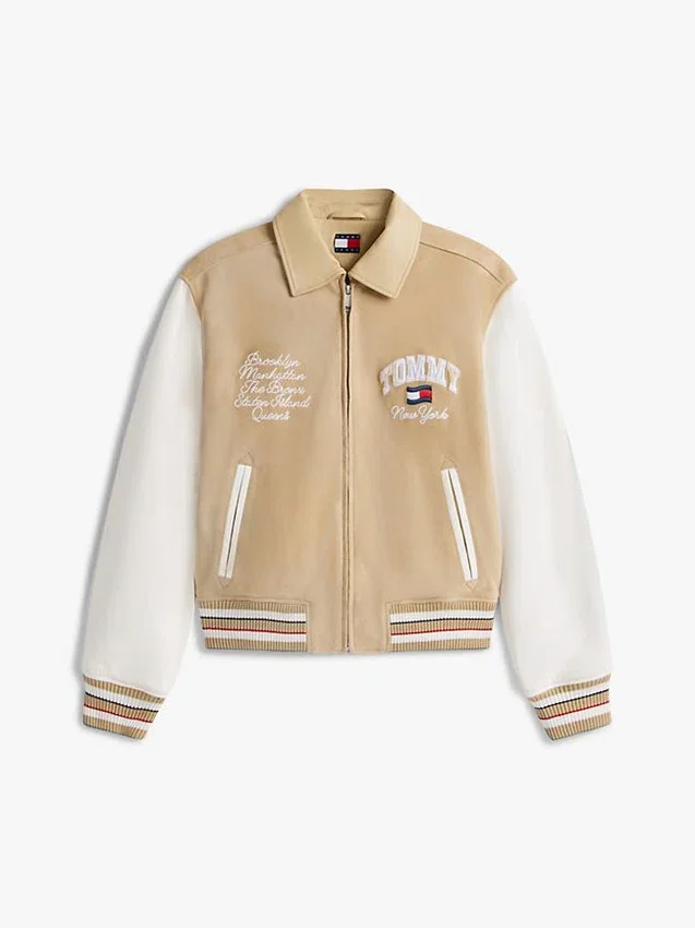 Chaqueta universitaria de ante Tommy Jeans Chaqueta universitaria de ante Tommy Jeans