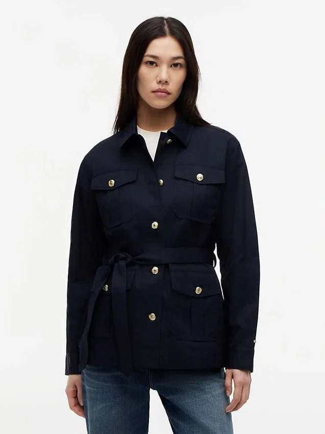 Chaqueta utilitaria con cinturón resistente al agua Chaqueta utilitaria con cinturón resistente al agua