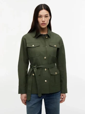 Chaqueta utilitaria con cinturón resistente al agua Chaqueta utilitaria con cinturón resistente al agua