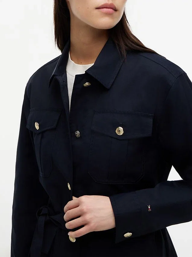Chaqueta utilitaria con cinturón resistente al agua Chaqueta utilitaria con cinturón resistente al agua