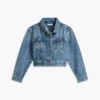 Chaqueta vaquera con estrella bordada para niña