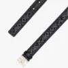 Cinturón de jacquard con hebilla monograma Cinturón de jacquard con hebilla monograma