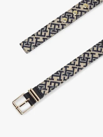 Cinturón de jacquard con monograma