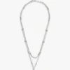 Collar de doble vuelta con colgante de corazón