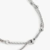 Collar de doble vuelta con colgante de corazón
