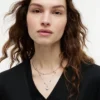 Collar de doble vuelta con colgante de corazón