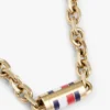 Collar de eslabones con rayas emblemáticas