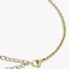 Collar fino con eslabones marineros chapado en oro