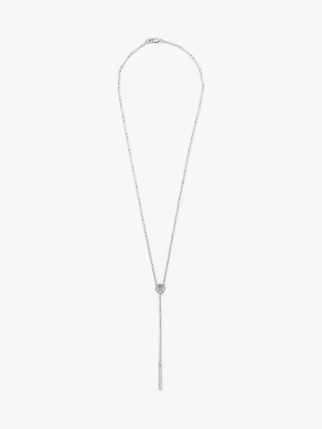 Collar lariat con detalles de cristal Collar lariat con detalles de cristal