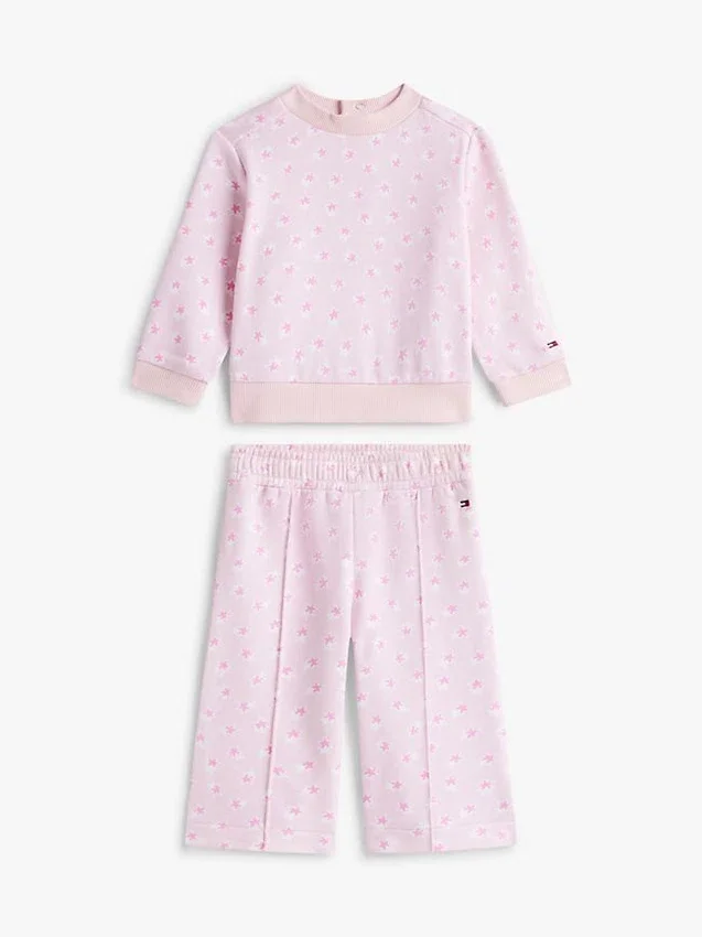 Conjunto de camiseta con estrellas y pantalones de pierna ancha para bebés Conjunto de camiseta con estrellas y pantalones de pierna ancha para bebés