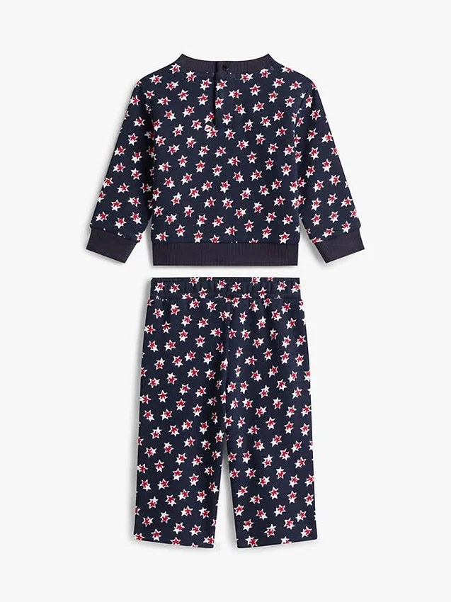 Conjunto de camiseta con estrellas y pantalones de pierna ancha para bebés Conjunto de camiseta con estrellas y pantalones de pierna ancha para bebés