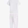 Conjunto de camiseta y leggings de punto calado para bebés Conjunto de camiseta y leggings de punto calado para bebés