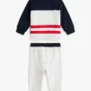 Conjunto de camiseta y pantalón de chándal con bloques de color para bebés Conjunto de camiseta y pantalón de chándal con bloques de color para bebés