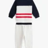 Conjunto de camiseta y pantalón de chándal con bloques de color para bebés Conjunto de camiseta y pantalón de chándal con bloques de color para bebés