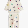 Conjunto de camiseta y pantalones con bandera de vela para bebés