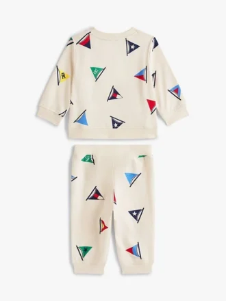 Conjunto de camiseta y pantalones con bandera de vela para bebés