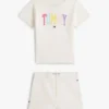 Conjunto de camiseta y pantalones cortos con el logotipo de Tommy para bebés