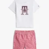 Conjunto de camiseta y pantalones cortos con monograma para bebés Conjunto de camiseta y pantalones cortos con monograma para bebés