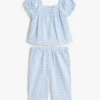 Conjunto de camiseta y pantalones de cuadros vichy para bebés