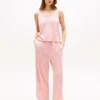 Conjunto de pijama con camiseta sin mangas corta y pantalones