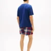 Conjunto de pijama con camiseta y pantalones cortos de tejido