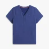 Conjunto de pijama de camiseta Henley y pantalones cortos