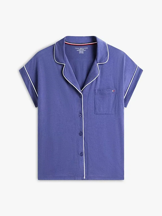 Conjunto de pijama de pantalones cortos con camisa Conjunto de pijama de pantalones cortos con camisa