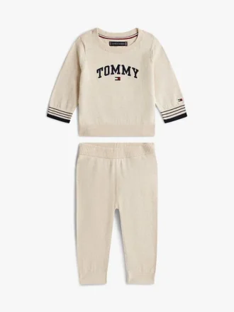 Conjunto de sudadera y pantalón de chándal con logotipo para bebés