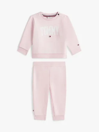 Conjunto de sudadera y pantalones con el logotipo de Tommy para bebés
