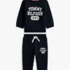 Conjunto de sudadera y pantalones con logotipo para bebés