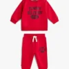 Conjunto de sudadera y pantalones con logotipo para bebés