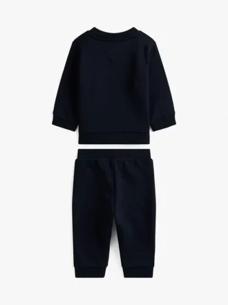 Conjunto de sudadera y pantalones con logotipo para bebés