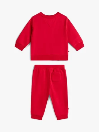 Conjunto de sudadera y pantalones con logotipo para bebés