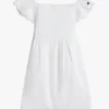 Conjunto de vestido con ojales bordados para bebés