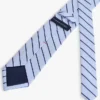 Corbata a rayas de mezcla de lino y seda Corbata a rayas de mezcla de lino y seda