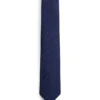 Corbata de mezcla de seda con diseño de ojo de pájaro