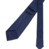 Corbata de mezcla de seda con diseño de ojo de pájaro