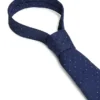 Corbata de mezcla de seda con diseño de ojo de pájaro