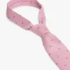 Corbata de mezcla de seda con estampado de palmeras Corbata de mezcla de seda con estampado de palmeras