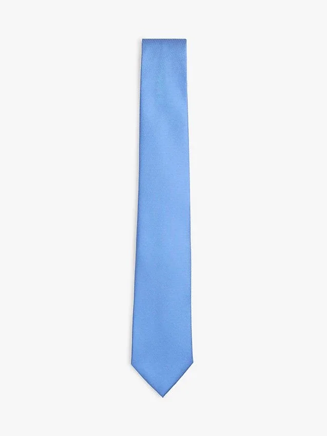 Corbata lisa de mezcla de seda Corbata lisa de mezcla de seda