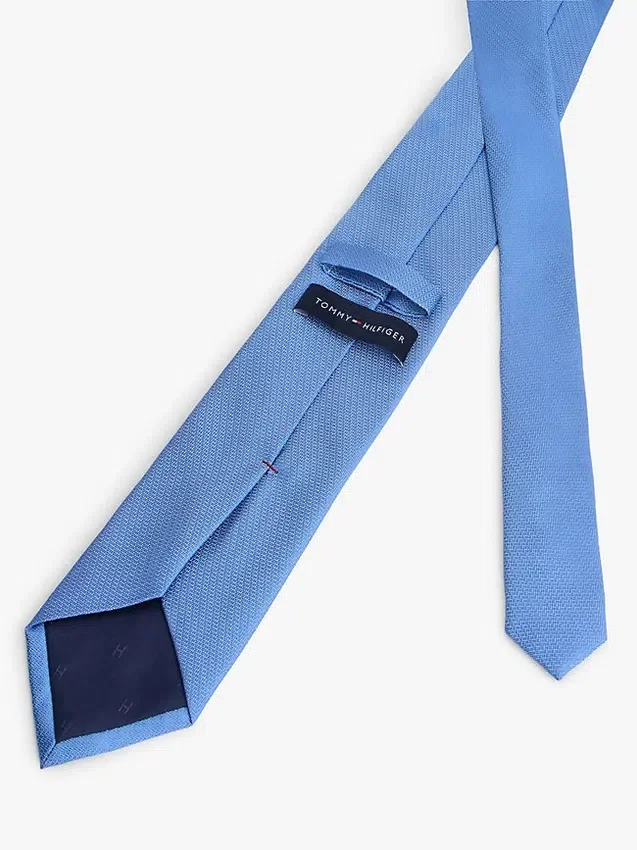 Corbata lisa de mezcla de seda Corbata lisa de mezcla de seda