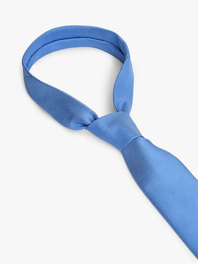 Corbata lisa de mezcla de seda Corbata lisa de mezcla de seda