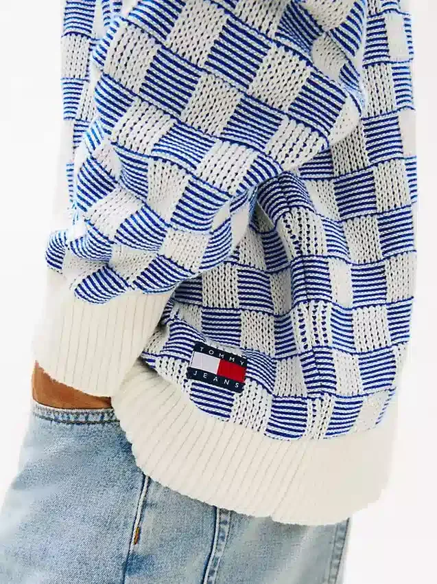 Cárdigan a cuadros de corte holgado de Tommy Jeans Cárdigan a cuadros de corte holgado de Tommy Jeans