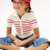 Cárdigan de rayas acanaladas para niño Cárdigan de rayas acanaladas para niño