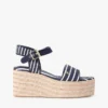 Espadrillas con cuña y plataforma de rayas bretonas Espadrillas con cuña y plataforma de rayas bretonas