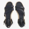 Espadrillas con plataforma y correas de cuero Espadrillas con plataforma y correas de cuero