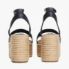Espadrillas con plataforma y correas de cuero Espadrillas con plataforma y correas de cuero