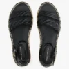 Espadrillas con plataforma y tiras retorcidas de cuero Espadrillas con plataforma y tiras retorcidas de cuero